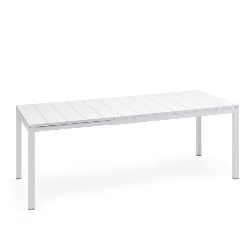 Mesa 140 cm. extendida 210 cm. color bianco