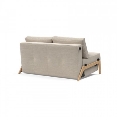 Sofá cama 140cm madera en color Blida Sand Grey